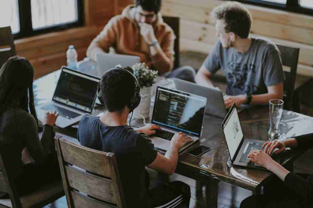 Global remote marketing team collaboration